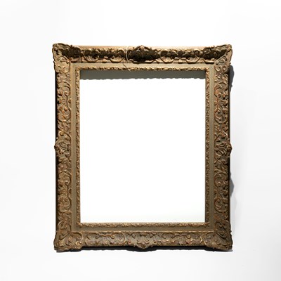 Lot 30 - Large Rectangular Giltwood Frame with Carved Scrollwork