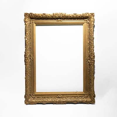Lot 39 - Tall Rectangular Giltwood Frame with Rich Rococo Carving