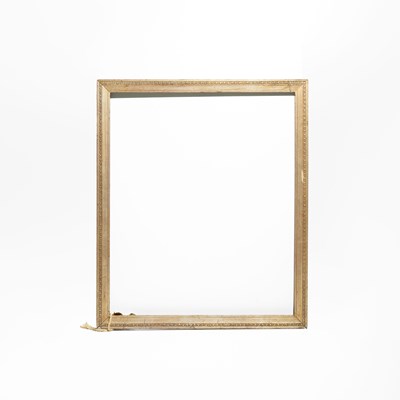Lot 1 - Slim Rectangular Giltwood Frame with Beaded Inner Moulding