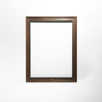 Lot 31 - Rectangular Wooden Frame with Dark Stained Finish