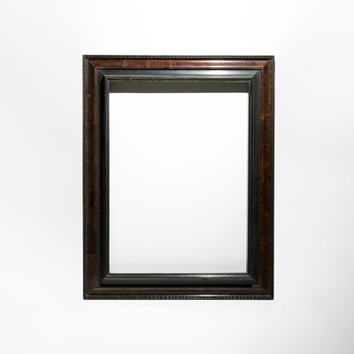 Lot 35 - Rectangular Ebonised Wood Frame with Stepped Profile