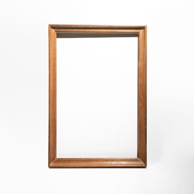 Lot 5 - Stained Wood Frame with Simple Stepped Profile