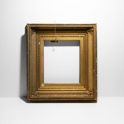 Lot 26 - Rectangular Giltwood Frame with Fluted and Relief Decoration