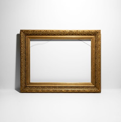 Lot 46 - Rectangular Giltwood Frame with Carved Decorative Moulding