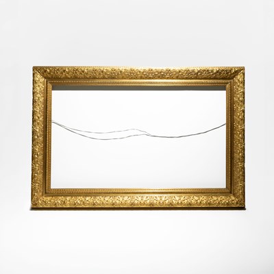 Lot 48 - Large Giltwood Frame with Richly Carved Floral Decoration, Late 19th Century