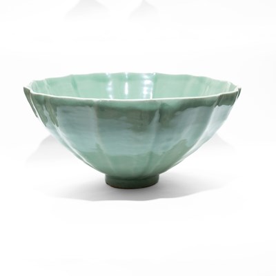 Lot 167 - A large longquan celadon 'lotus' bowl