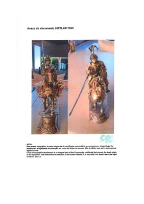 Lot 102 - 2 Silver Chess Pieces of knight figurines on horseback