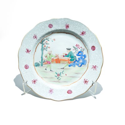 Lot 144 - Chinese Porcelain Export Plate "The Follower"