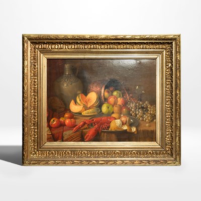 Lot 37 - Still Life with a Lobster and Fruits