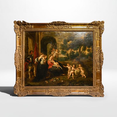 Lot 39 - The Rest on the Flight into Egypt with Saints