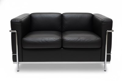 Lot 12 - LC2 Sofa, Grand Confort, Deux Places Designer: Le Corbusier