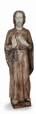 Lot 18 - A glazed ceramic statue of Sacred Heart of Jesus