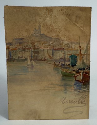 Lot 32 - View of the Vieux-Port and Notre-Dame de la Garde, Marseille