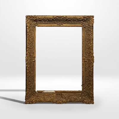 Lot 22 - A louis xv style carved and gilded wood frame